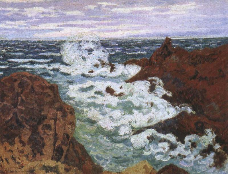  an impressionist seascape storm at agay